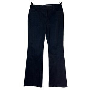 Chicos So Slimming Girlfriend Flare Jeans Dark Indigo Blue Size 12R (2R) Womens